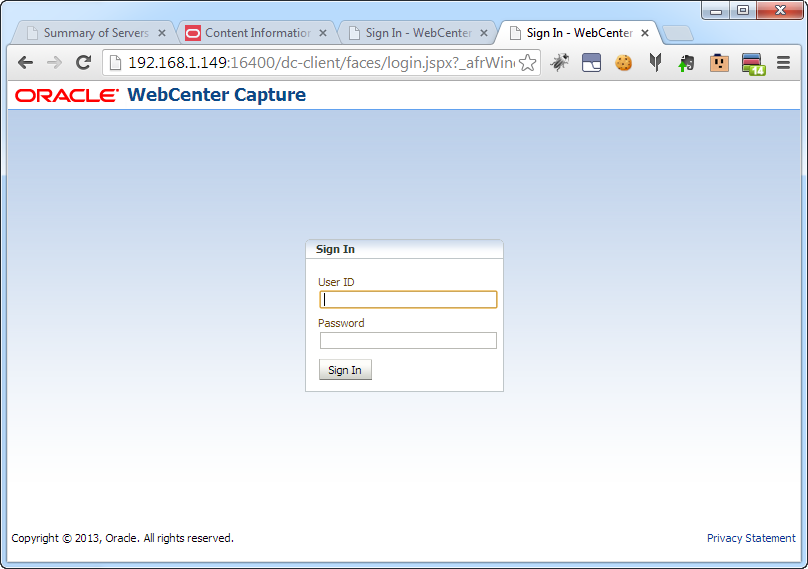 webcenter capture 11.1.1.8